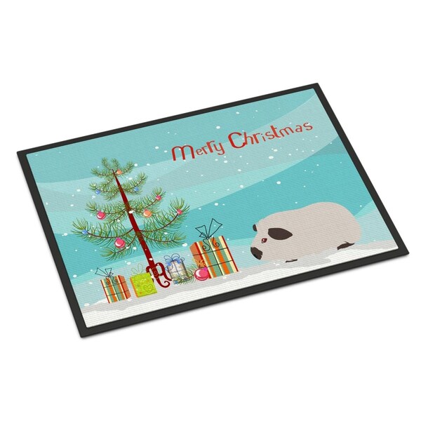Carolines Treasures 18 x 27 in. Himalayan Guinea Pig Merry Christmas Indoor or Outdoor Mat CK4441MAT - main